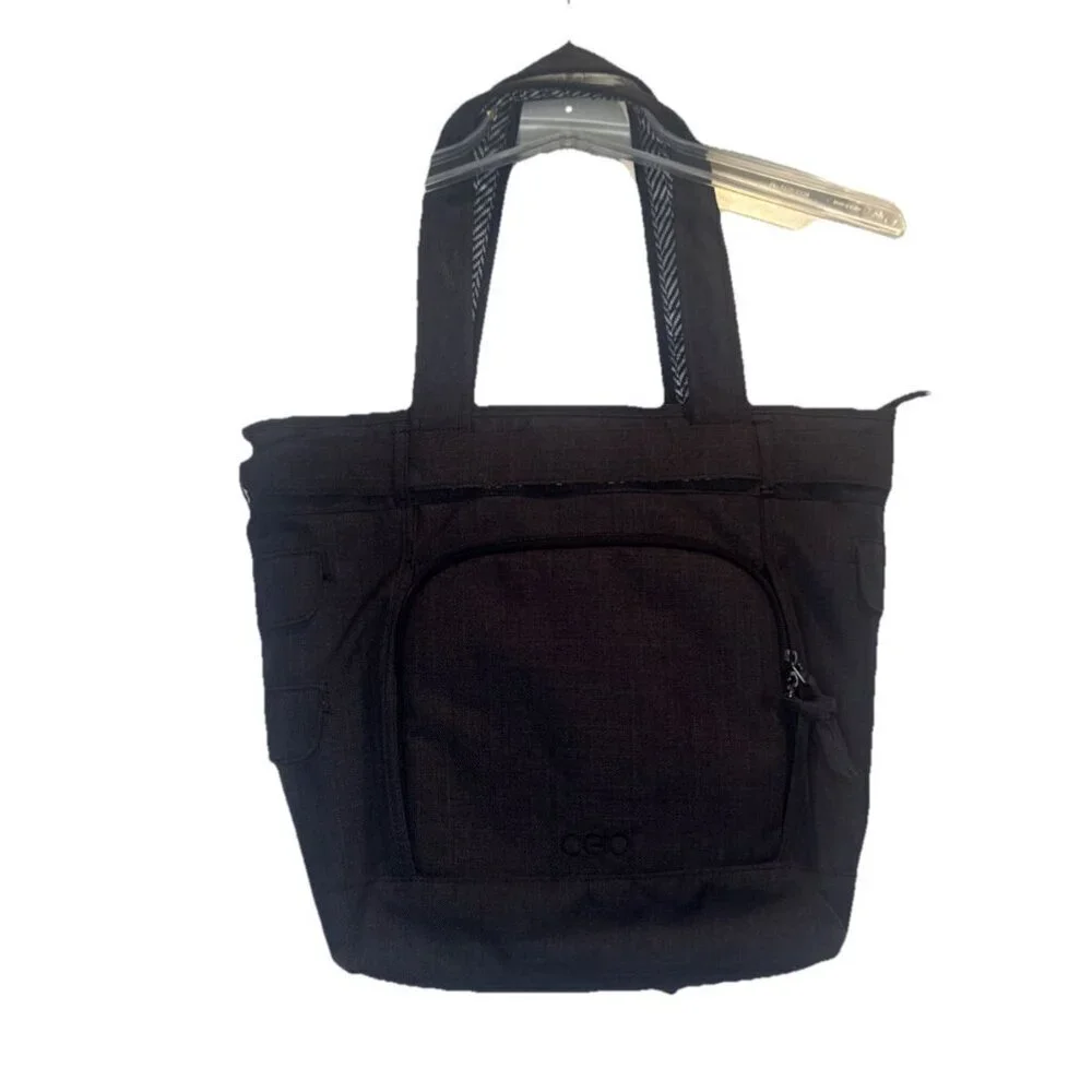 OGIO Cintas Women's Melrose Tote Laptop Bag Storm Gray Large Buttons Pockets